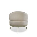 Ver imagem 3 de Poltrona Giratória Glamour Linho Boucle - Lucadi Home
