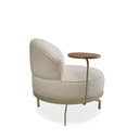 Ver mais imagens de Poltrona Giratória Glamour Linho Boucle - Lucadi Home