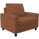 Ver imagem 3 de Kit 02 Poltronas Decorativa Para Sala De Estar E Recepção Malta L02 Bouclê Terracota - Lyam Decor