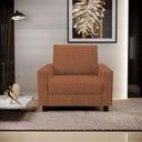 Ver imagem 2 de Kit 02 Poltronas Decorativa Para Sala De Estar E Recepção Malta L02 Bouclê Terracota - Lyam Decor