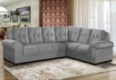 Ver imagem 1 de Sofá de Canto Rubi 5 Lugares Suede 2,67x2,02m Base Removível Sofá Casa