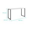 Mesa Escrivaninha Industrial Home Office Desk 90 Marrom - 4