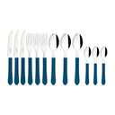 Ver imagem 1 de Faqueiro Tramontina Leme com Lâminas em Aço Inox e Cabos de Polipropileno Azul 12 Peças