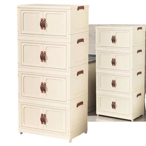 Armario Organizador Dobravel 4 Andares Organizaçao Decoraçao Empilhavel Quarto Sala Cozinha Closet L