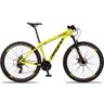 Bicicleta Aro 29 Quadro 15 Alumínio 24v Shimano Freio Mecânico SX Race Amarelo/Preto - Dropp - 6