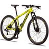 Bicicleta Aro 29 Quadro 15 Alumínio 24v Shimano Freio Mecânico SX Race Amarelo/Preto - Dropp - 1
