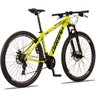 Bicicleta Aro 29 Quadro 15 Alumínio 24v Shimano Freio Mecânico SX Race Amarelo/Preto - Dropp - 3