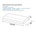 Ver imagem 4 de Depurador de Ar 60cm Slim Di61 3 Velocidades Suggar