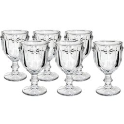 Jogo de Taça Libélula 260ml Clear Vidro 6 peças Class Home - 1