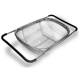 Escorredor de Pia Inox Ajustável Multiuso Alças Retráteis - 1