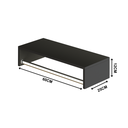 Ver imagem 3 de Cabideiro Mdf de Parede Arara  Para Espaços Pequenos - 60 cm Nicho Moderno Preto