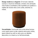 Ver imagem 2 de Puff Decorativo Redondo Estilo Industrial Orlando Bouclé Terracota
