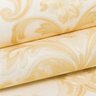 Papel De Parede Importado Dekor Lavável Vinílico Texturizado Arabesco Bege Com Dourado - Rolo 53cm x - 5