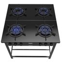 Ver imagem 4 de Fogão Industrial 4bcs Preto com Tripla Chama Dako Couraçado