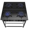 Fogão Industrial 4bcs Preto com Tripla Chama Dako Couraçado - 4