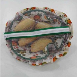 Cesta Para Pão De Bambu Com Detalhes Em Tecido - Abóbora - 6