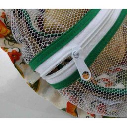 Cesta Para Pão De Bambu Com Detalhes Em Tecido - Abóbora - 4