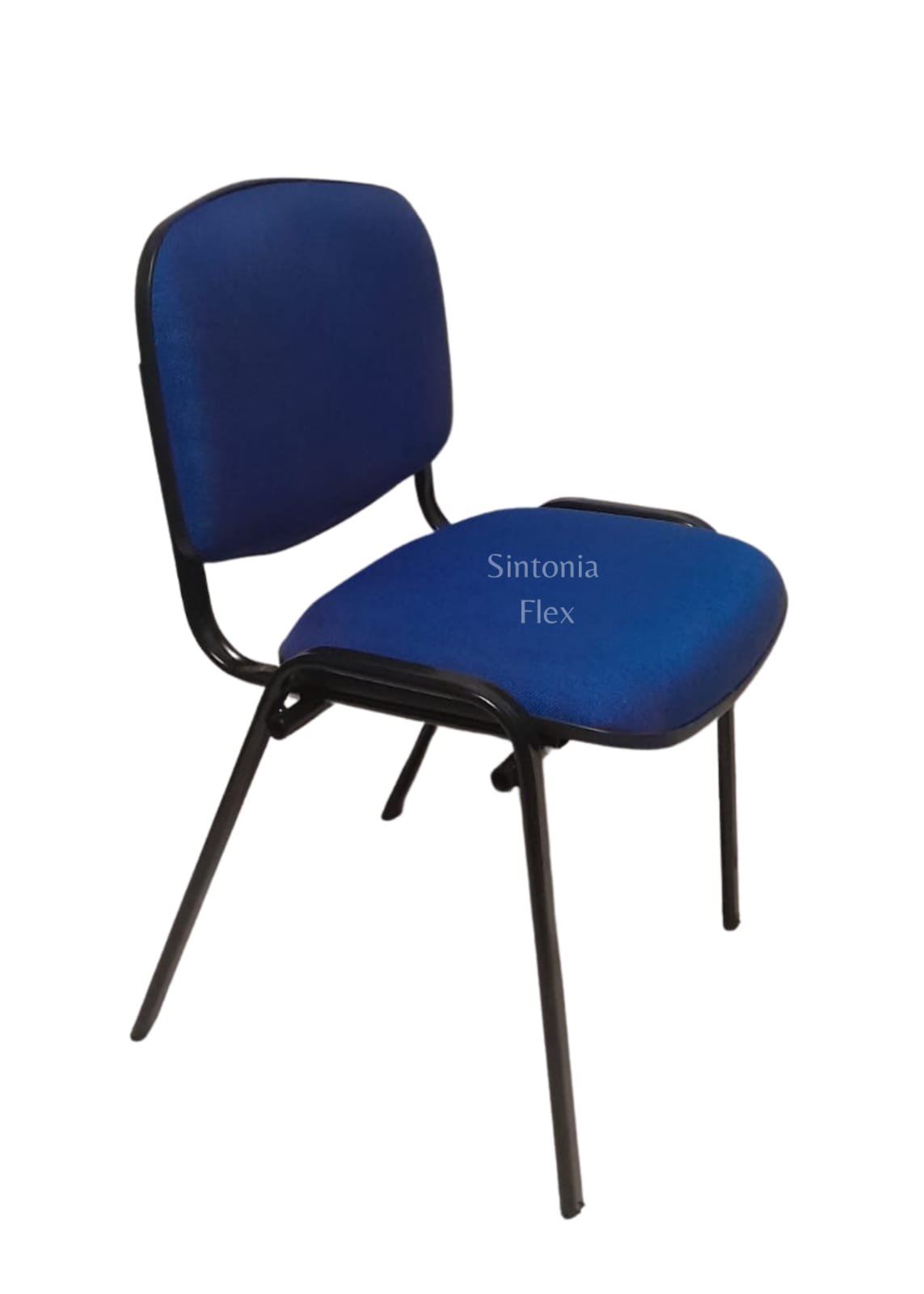 Cadeira Prisma Iso Desmontável Estofado para Recepção Igreja Recepção Escritório Cor Azul - 2