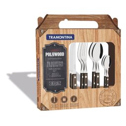 Jogo Faqueiro Inox 24 Peças Polywood Tramontina 21199/905 - 1