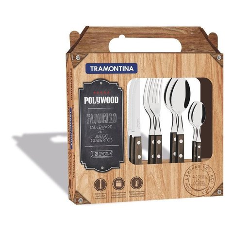 Jogo Faqueiro Inox 24 Peças Polywood Tramontina 21199/905