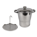 Ver imagem 5 de Cuscuzeira Inox 16cm Individual Pequena Fratelli Panela de Cuscuz Nordestino com Tampa