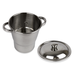 Cuscuzeira Inox 16cm Individual Pequena Fratelli Panela de Cuscuz Nordestino com Tampa - 8