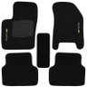 Jogo de Tapete Automotivo Carpete Chevrolet Spin 2012 À 2018 Soft Logo Bordado Preto 5 Peças - 3