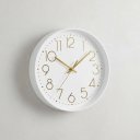 Ver imagem 4 de Relógio Redondo Branco com Dourado 30cm | Casa Del Grande