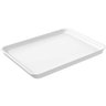 Bandeja Plástica para Servir Hamburguer 32x23cm Restaurante Branco A4 Uno Coza - 1