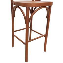 Banqueta Alta Xisto Madeira Maciça Amêndoa - 7 Banqueta Alta Xisto Madeira Maciça Amêndoa - 7