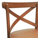 Ver imagem 6 de Banqueta Alta Xisto Madeira Maciça Amêndoa