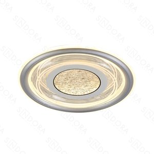 Plafon Led 40cm 60w 4500lm 3000k 4500k 6500k Bivolt Metal Cinza e Acrílico