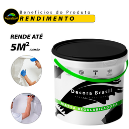 Massa Regularizadora para Parede e Pisos Decora Brasil - 14l - 10