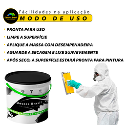 Massa Regularizadora para Parede e Pisos Decora Brasil - 14l - 9