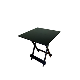 Conjunto Mesa Dobrável 4 Cadeiras Preto Bares Restaurantes - 3