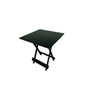 Conjunto Mesa Dobrável 4 Cadeiras Preto Bares Restaurantes - 3