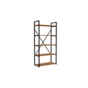 Ver imagem 2 de Estante Alta Kappesberg 5 Prateleiras Industrial Canela/preto Fosco 150cm X 72cm
