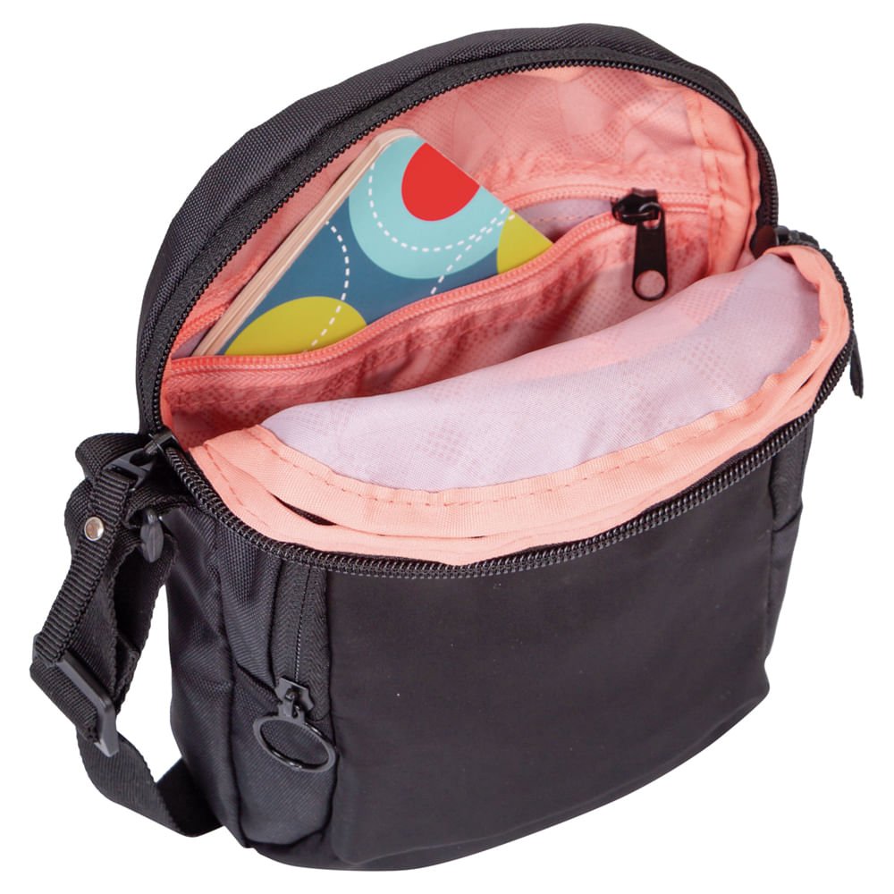 Bolsa Tiracolo Sestini Focuz F Preto - 5