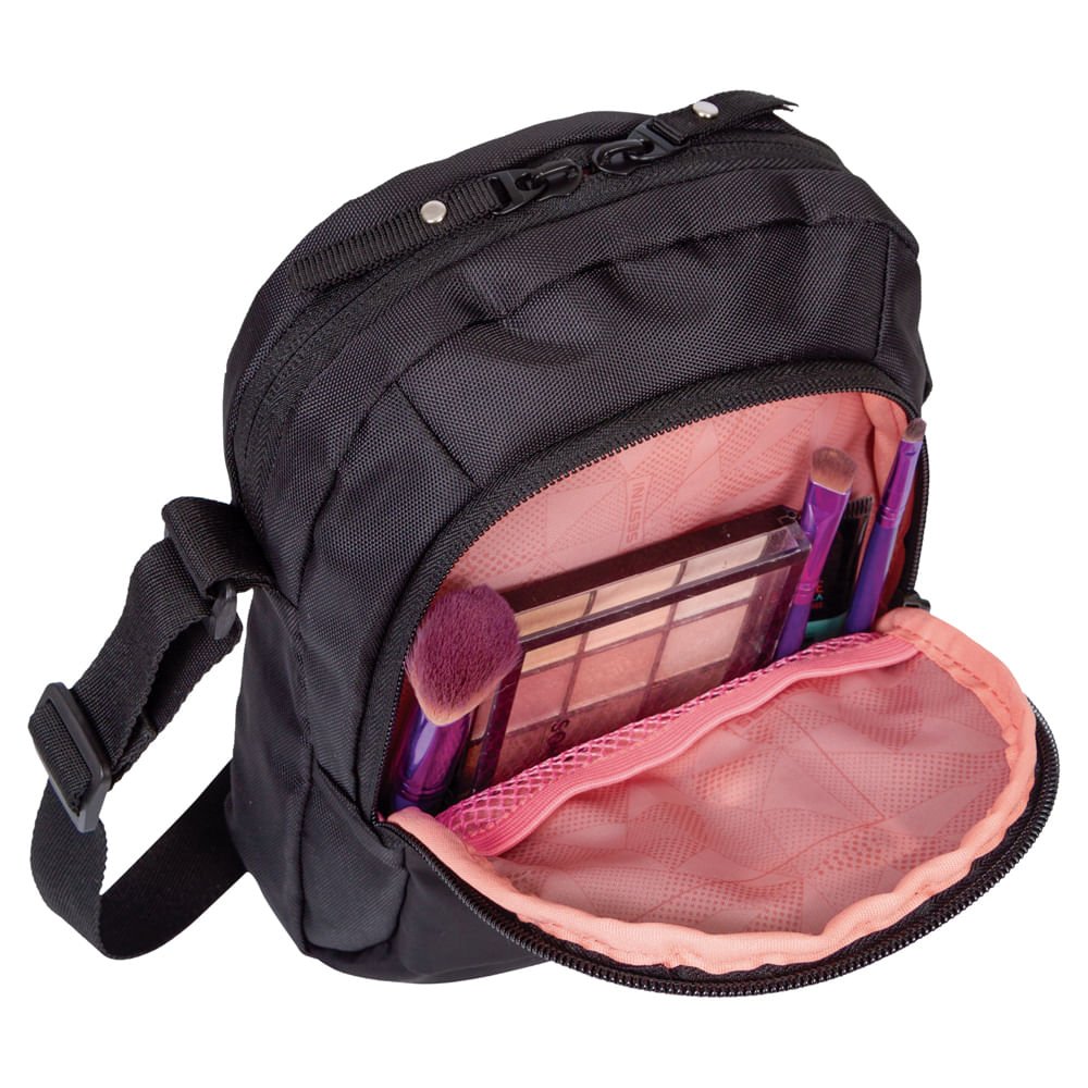 Bolsa Tiracolo Sestini Focuz F Preto - 4