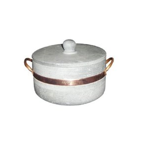 Panela Caçarola De Pedra Sabão Com Alça De Cobre 0,8 Litros