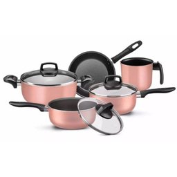 Conjunto de Panelas Antiaderente 5 Peças Rose - 1