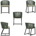 Ver imagem 4 de Mesa e 6 Cadeiras e Noronha Preto E7 Trama Original Verde
