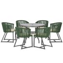 Ver imagem 1 de Mesa e 6 Cadeiras e Noronha Preto E7 Trama Original Verde