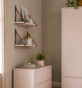 Ver imagem 1 de Kit 2 Prateleiras Suporte Gold 100% MDF 90x20x30 cm Rose 51540 Matic