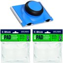Ver imagem 1 de Pad Flocado Ângulo Fixo para Recortes e Cantos Pegada Rotativa + 2 Refis de Pad para Pintura Acabame