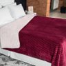 Manta Dupla Face Jacquard Casal Grande Lepper Vinho - 1