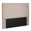 Ver imagem 2 de Cabeceira Decorativa Queen Size 1,60M Givenchy Suede Bege - Gran Belo