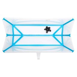 Banheira Banho Dobrável Portátil Flexivel Bebe Stokke Azul - 2