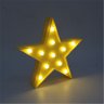 Luminária Abajur Estrela Amarela Com Luz Led Mesa E Parede - 2