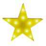 Luminária Abajur Estrela Amarela Com Luz Led Mesa E Parede - 1